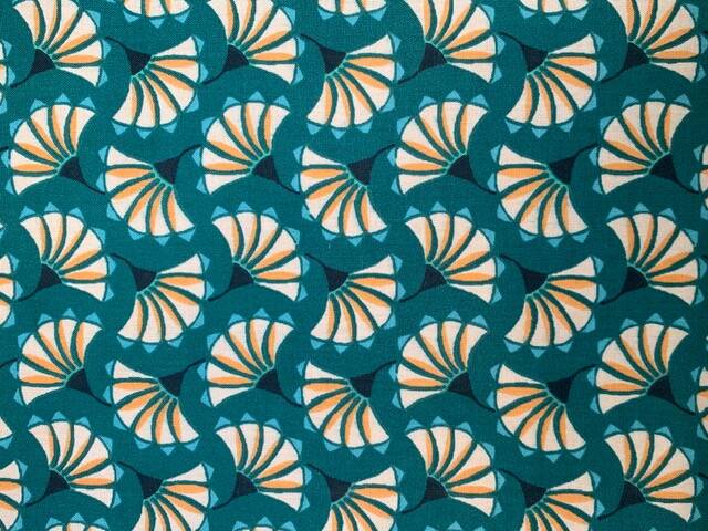 Commode art déco vert émeraude