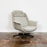 Customizable Large Plywood Swivel Lounge Chair, 1970s,