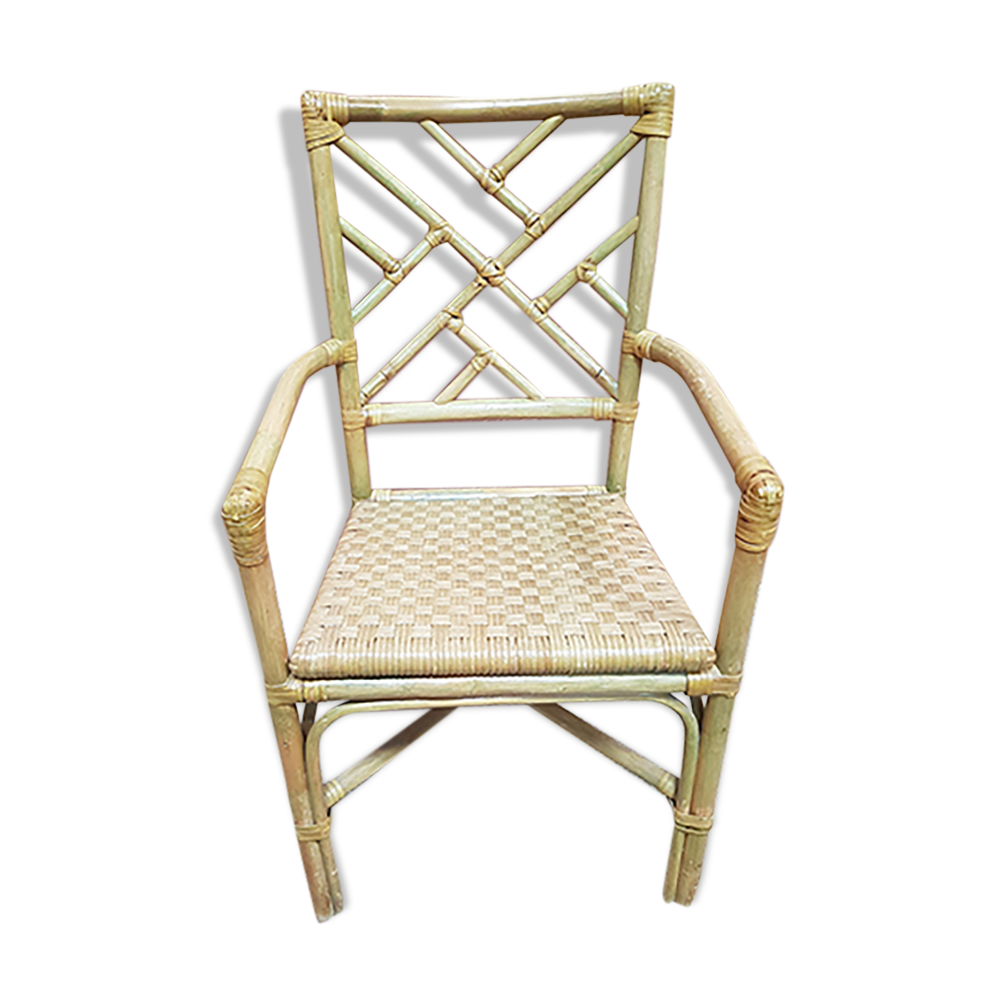 60s bamboo armchair