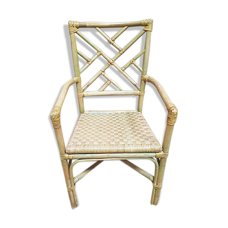 60s bamboo armchair