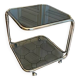 Table basse à double niveau des années 1970