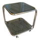 Table basse à double niveau des années 1970