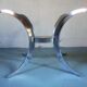 Table en verre fumé
