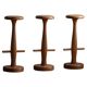 Set of 3 oak bar stools, mid-century Danish modern, Rainer Daumiller, 1960s.