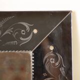 Miroir Murano en verre gravé