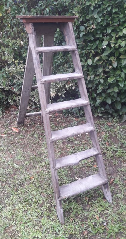 Artisan wooden ladder 6 steps