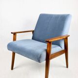 Vintage blue grey jade chair, 1970s