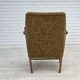 1960s, Danish vintage armchair, furniture wool, beech wood.