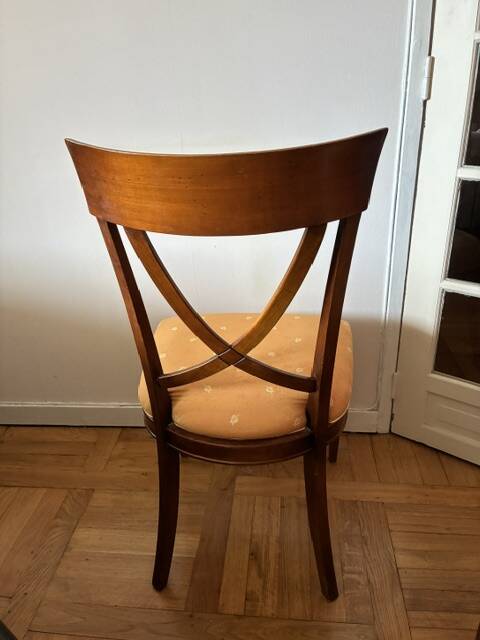 Cherry chair and fabric
