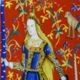 Collection plate Limoges Haviland "The Lady with the Unicorn", 1980 edition.