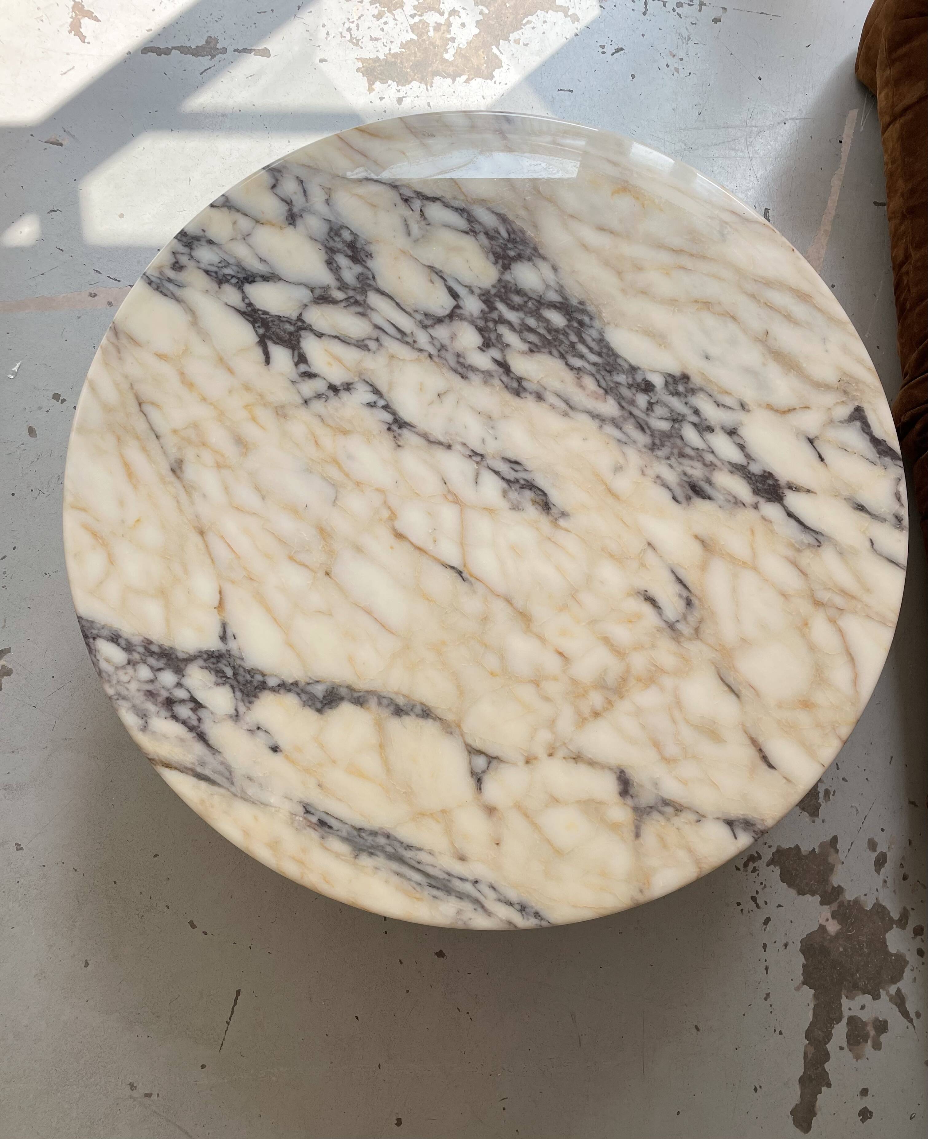 Calacata Viola marble coffee table