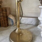 lampe italienne en laiton et opaline bras coulissant 67cm