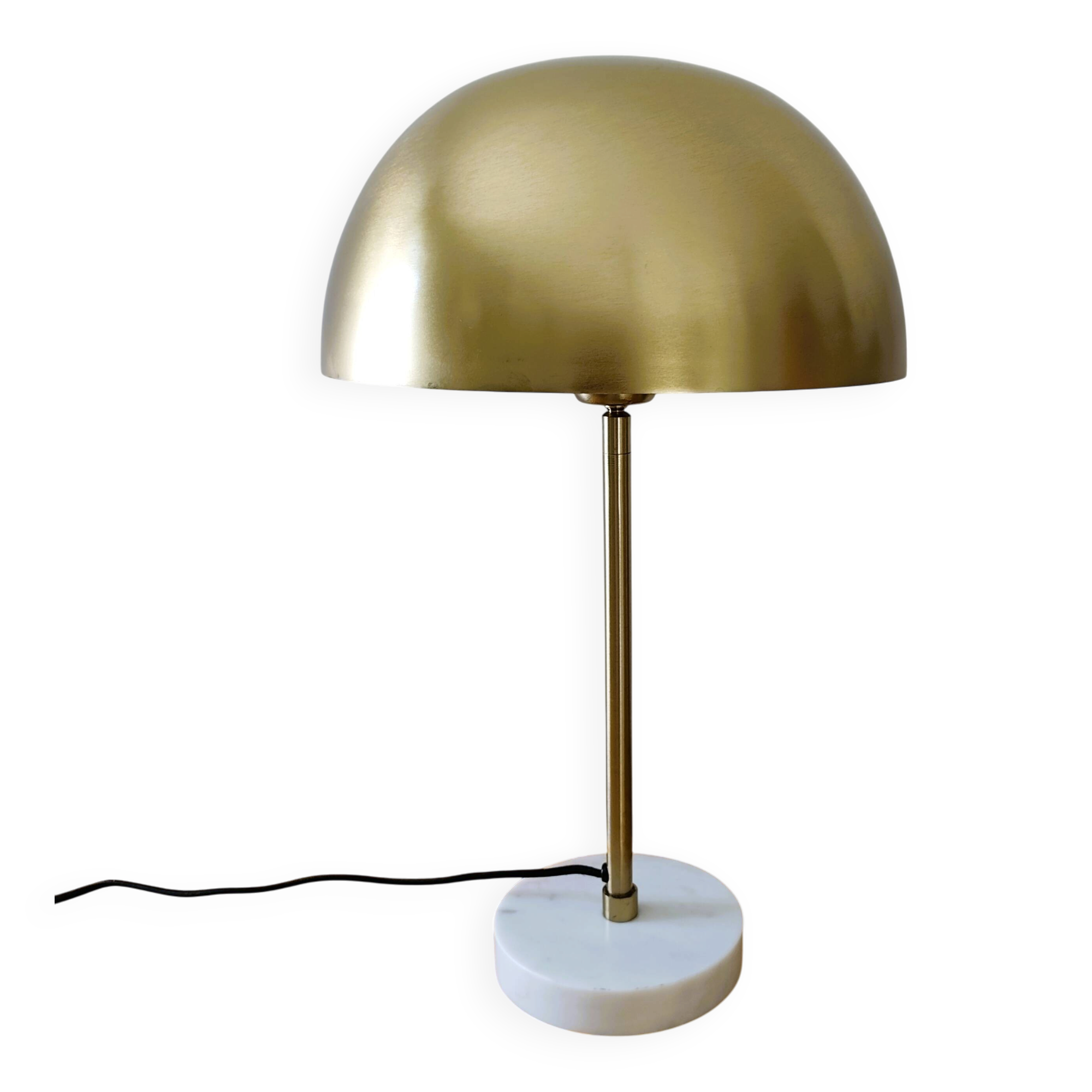 Golden mushroom lamp