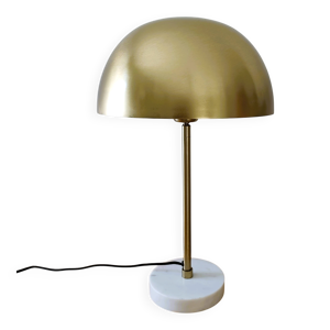 lampe champignon dorée