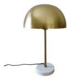 Lampe champignon dorée