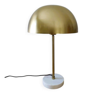 Golden mushroom lamp