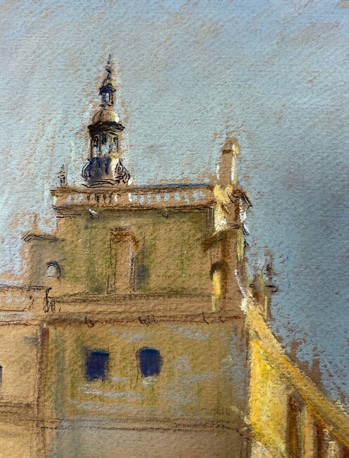 Tableau study Pastel Ed. Pannetier (1884-1965) Venice