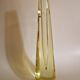 Bohemian soliflore vase, citrine glass
