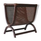 Vintage bamboo and cannage magazine holders, Italy 1960