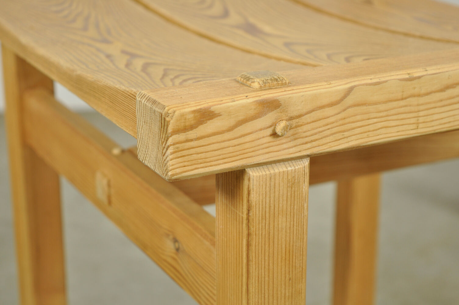 Trybo series pine dining chairs (4) by Edvin Helseth for Stange Bruk, Norway 1960s