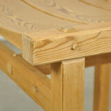 Trybo series pine dining chairs (4) by Edvin Helseth for Stange Bruk, Norway 1960s