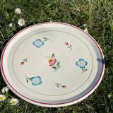 Vintage earthenware serving dish – Onnaing Earthenware Factory (Northern France)