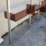Vintage modular library shelf 6 legs and 14 shelves