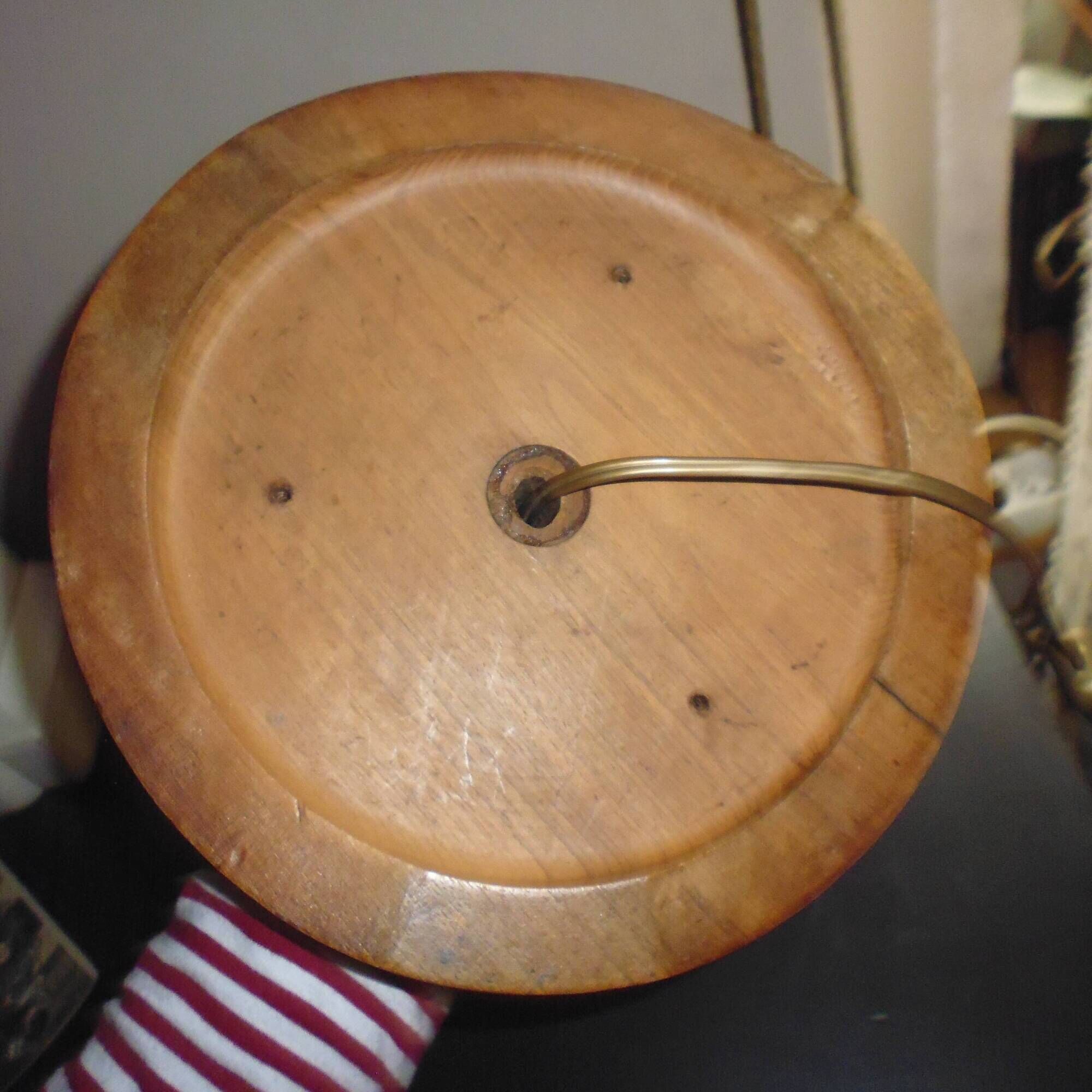 Wooden lamp foot or vintage pose