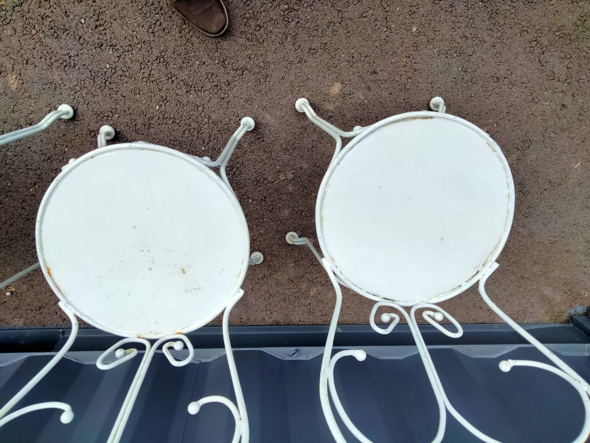 Garden furniture in old iron 6 places