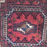 Antique tribal rug turkmen belutch 19th century handmade 104x237 cm