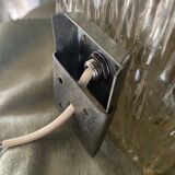 Pair of vintage plexi cube wall lights