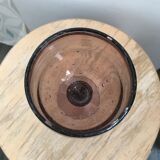 Large glass vase in blown glass