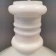 Royal Copenhan hanging lamp in double layer white opal glass. 1980s Denmark.