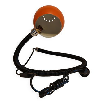 Targetti orange lacquered snake lamp