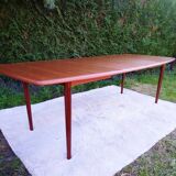 Table à manger scandinave en teck par Aalf Aarseth pour Gustav Bahus