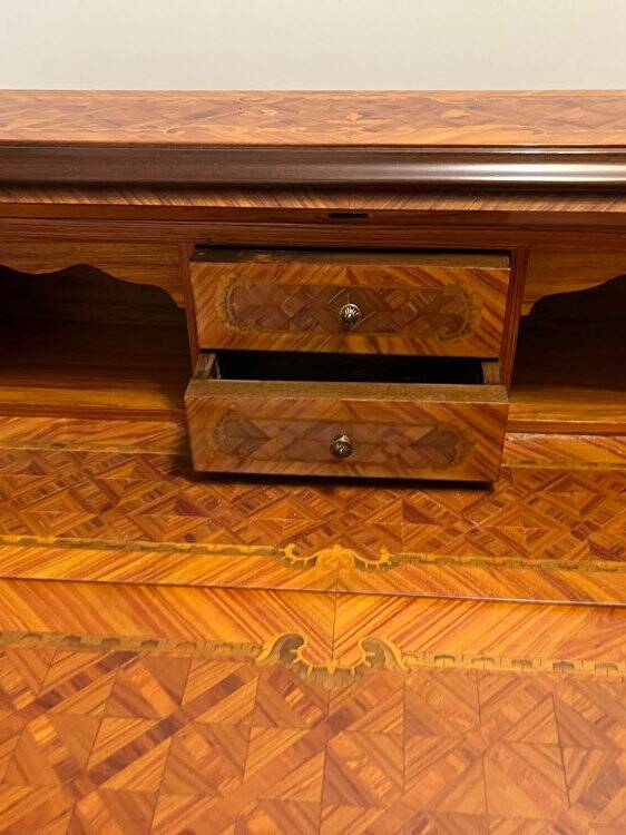 Rosewood marquetry secretary