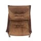 Scandinavian leather armchair, Norway, 1960