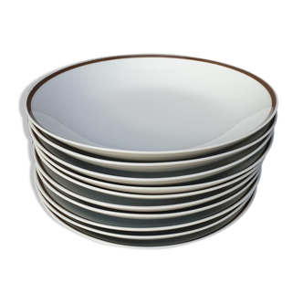 Set 10 hollow plates Thomas Germany 1962