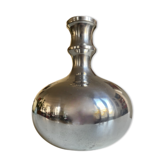 Stainless steel vase space age 1970