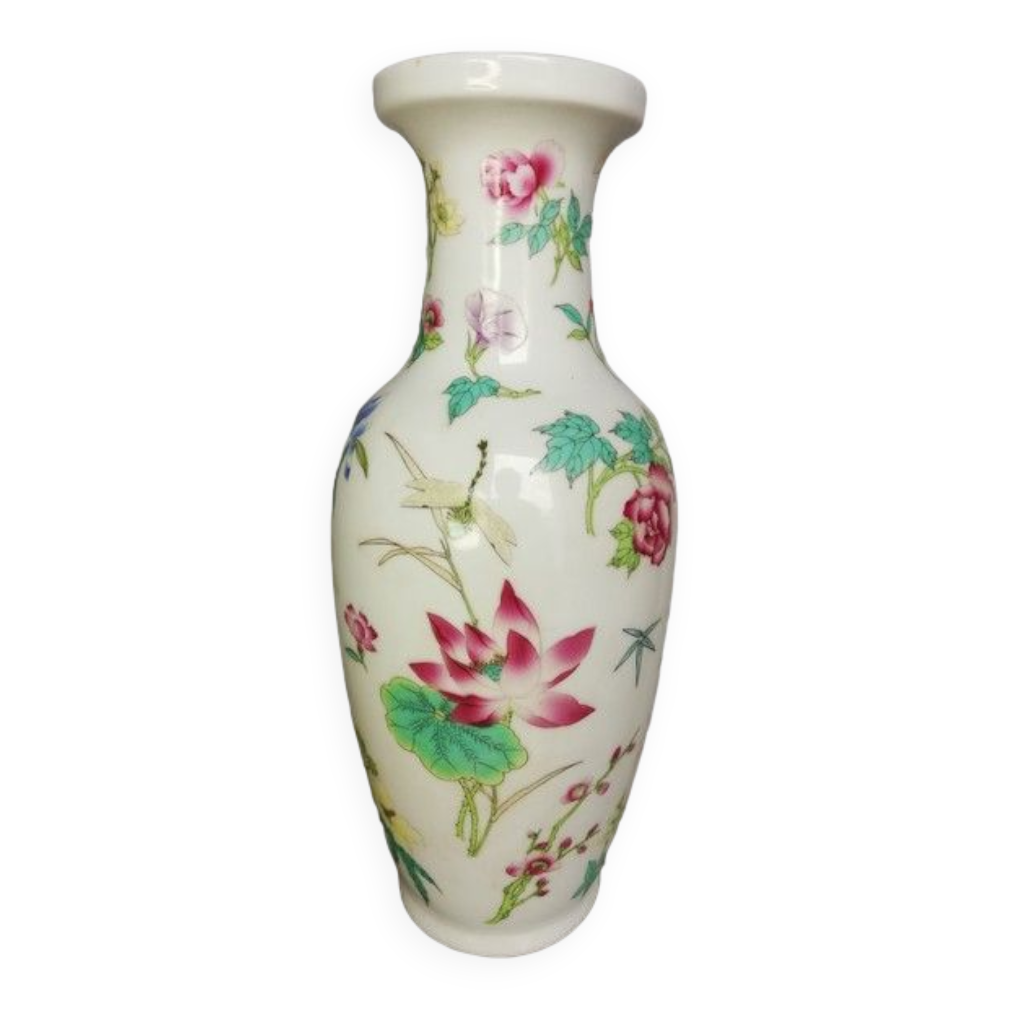 Vase - Porcelain - Flowers - China - Second half of the twentieth century
