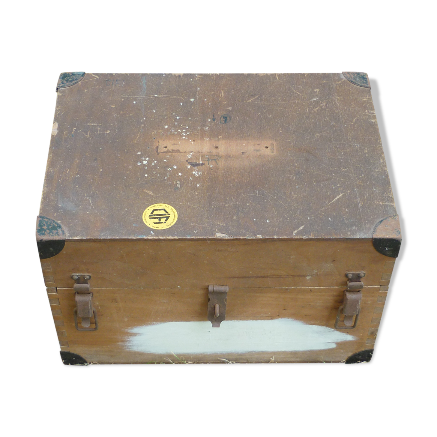 Telecoms wooden storage crate