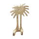 Small wall hook palm in gilded brass