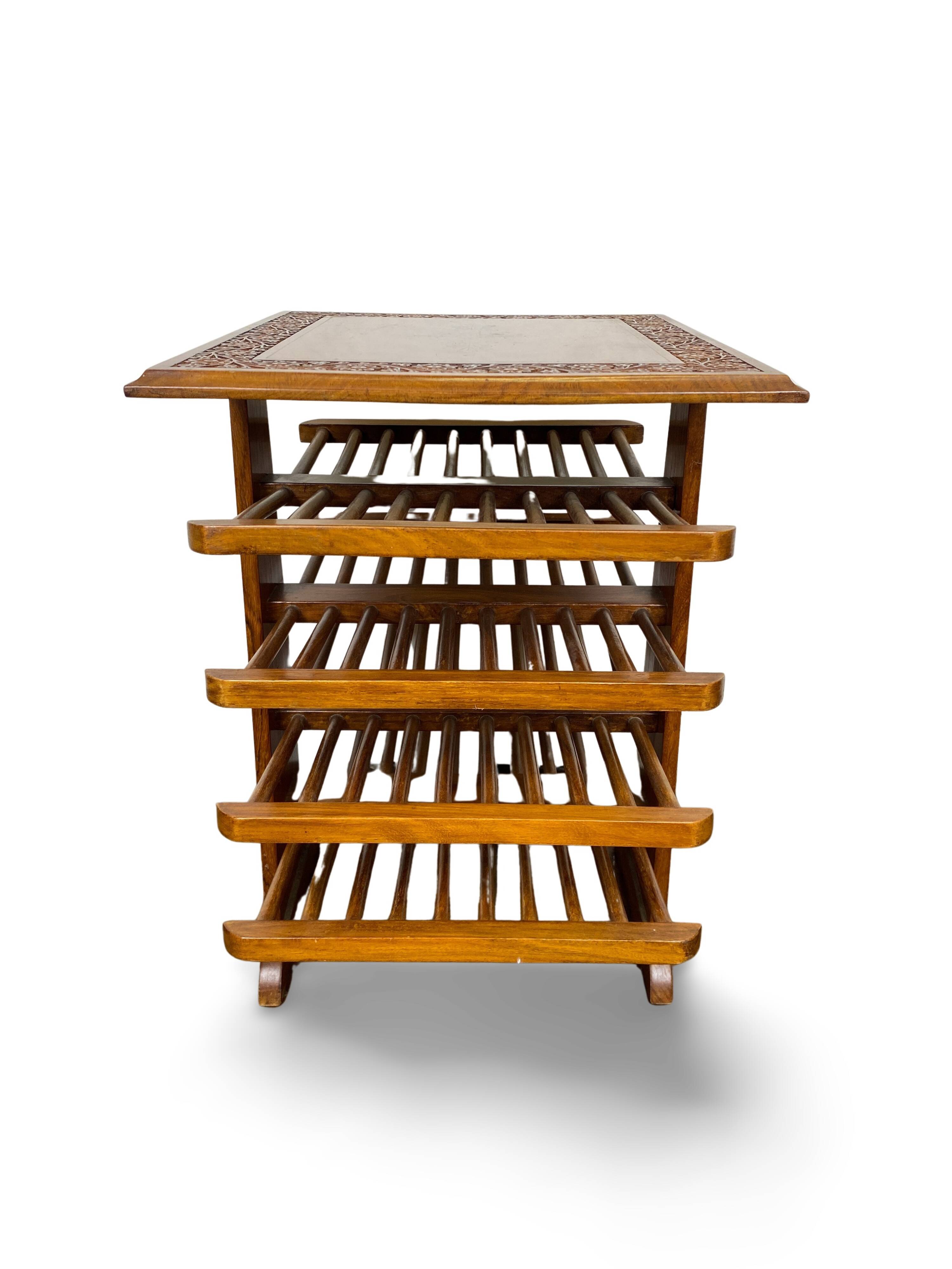 Wooden magazine rack, Circa 1950