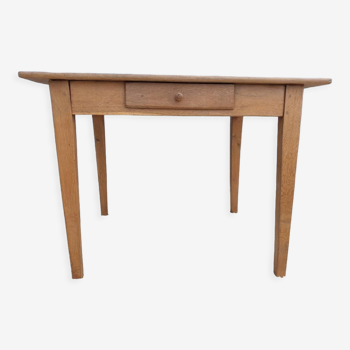 Office table campaign XIXth solid oak