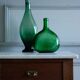 Paire de bouteilles en verre absinthe