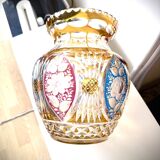 Large Bohemian crystal vase