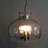 Four-light glass pendant lamp, Glashütte, Limburg, 1970s, pendant, ceiling light