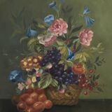 Fruit and Flowers Basket painting