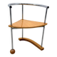 Postmodern chair in chrome and wood, 1980
