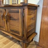 Brutalist enfilade in olive wood, 1952